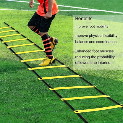 1 Set Detachable Speed Agility Training Ladder for Football, Portable Sports Equipment with Improved Mobility and Coordination