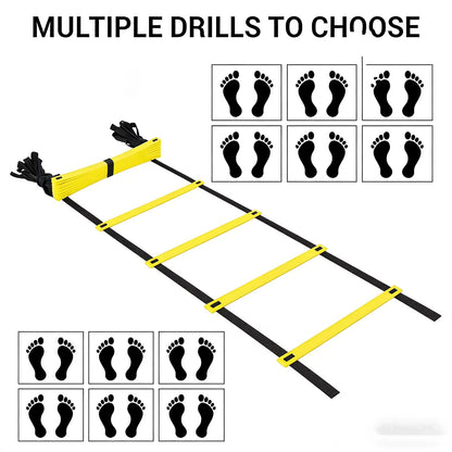 1 Set Detachable Speed Agility Training Ladder for Football, Portable Sports Equipment with Improved Mobility and Coordination