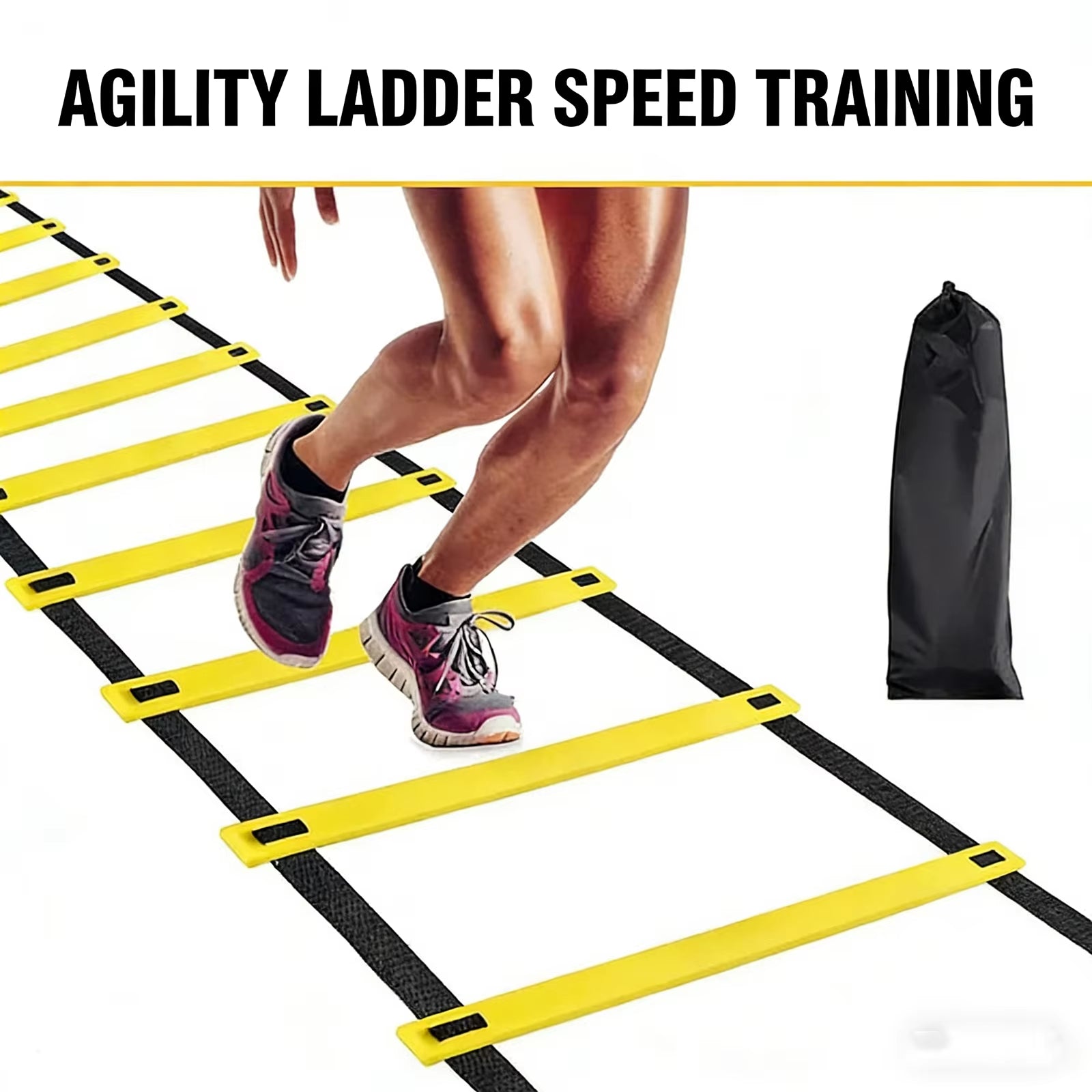 1 Set Detachable Speed Agility Training Ladder for Football, Portable Sports Equipment with Improved Mobility and Coordination