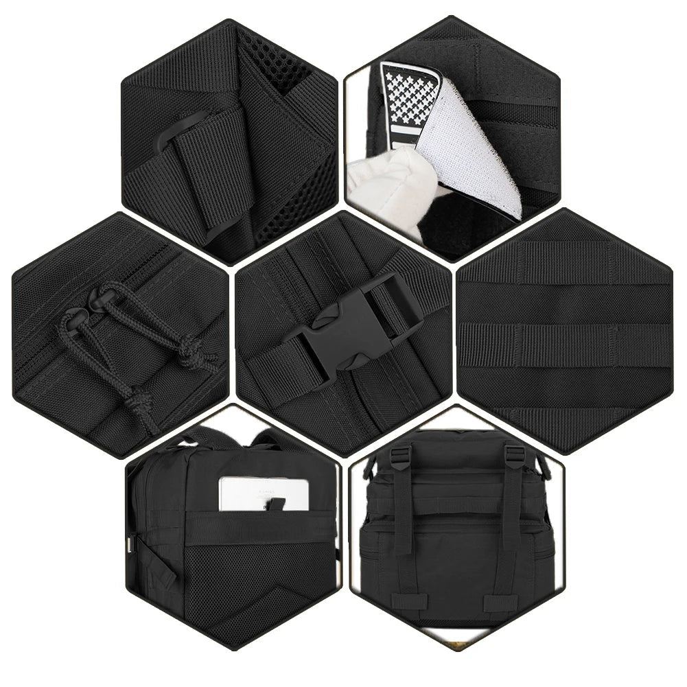 30/50L Tactical Backpacks Man Traveling Bags Survival Outdoor 3P Assault Pack EDC Molle Pack Hiking Trekking Hunting Bag