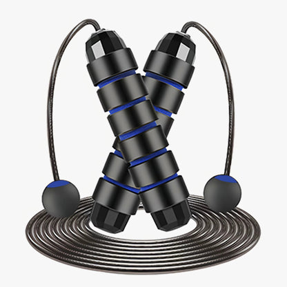 With Ball Bearings Adjustable Tangle-Free Speed Wire Jump Rope Workout with Foam Handles for Fitness Home Workouts and Slim Body
